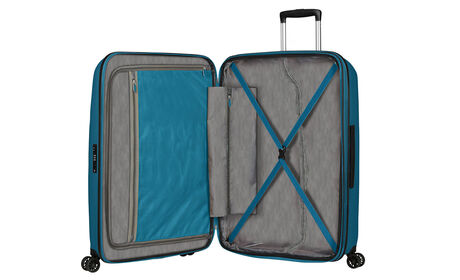 Organisation intérieure avec poche tablier zippée supplémentaire