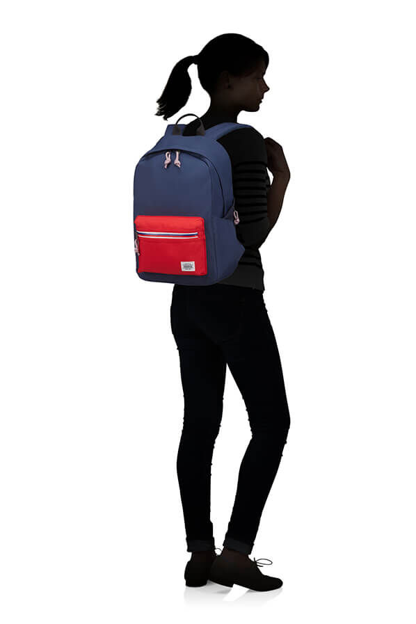 American Tourister Upbeat Backpack ZIP  Bleu marine/Rouge