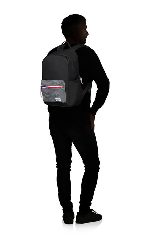 American Tourister Upbeat Backpack Zip  Camo Black
