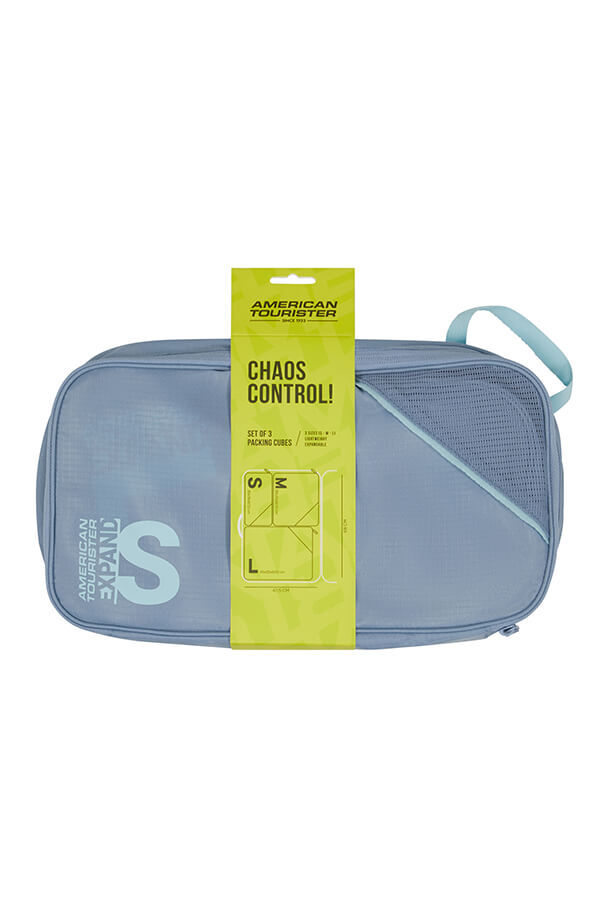 Packing Cubes Set de 3 organisateurs de bagages | American Tourister American Tourist. Ta Packing Cubes S/M/L  Stone Blue/Blue