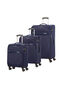 American Tourister Deep Dive 3 PC Set A  Bleu marine/Bleu