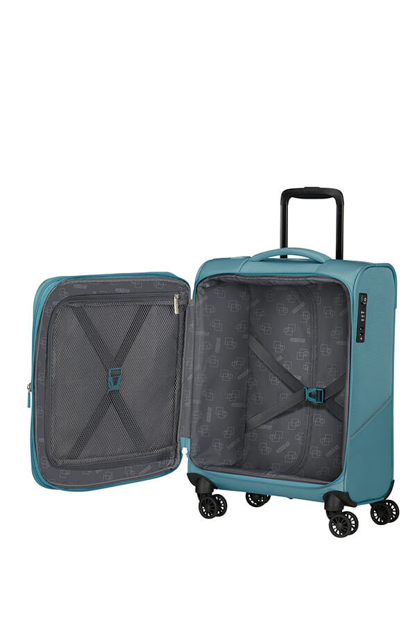 American Tourister SummerRide Spinner S EXP TSA 55cm Bleu Vent