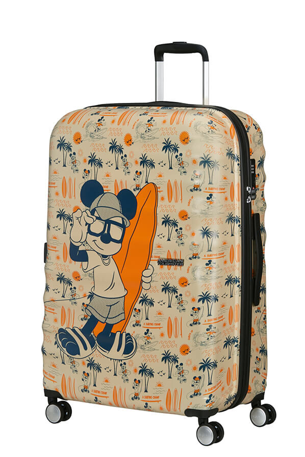 American Tourister Disney Wavebreaker Spinner TSA Disney Fl 77cm  Mickey Super Surfer