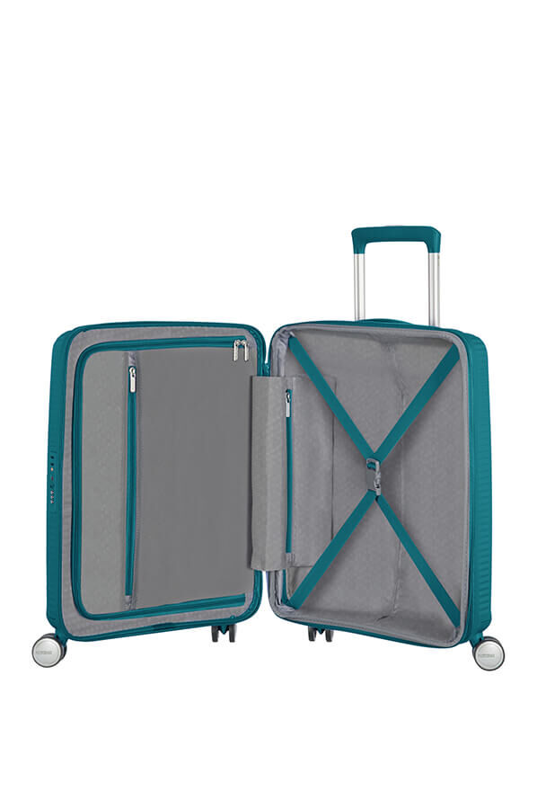 American Tourister Soundbox Spinner Expandable 55cm  Jade Green
