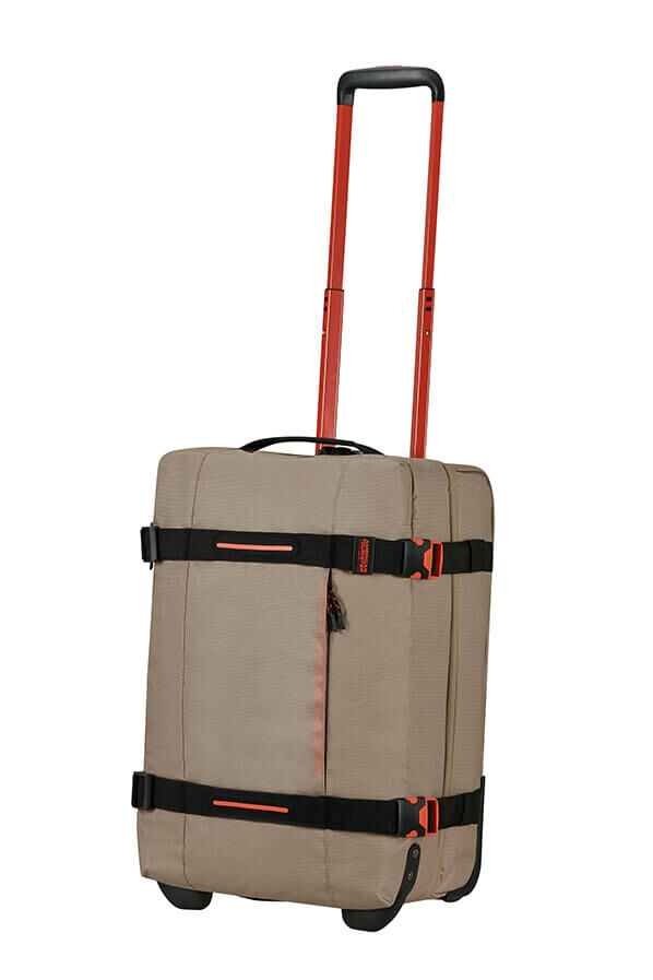 American Tourister Urban Track Duffle with Wheels Coated S  Beige/Orange