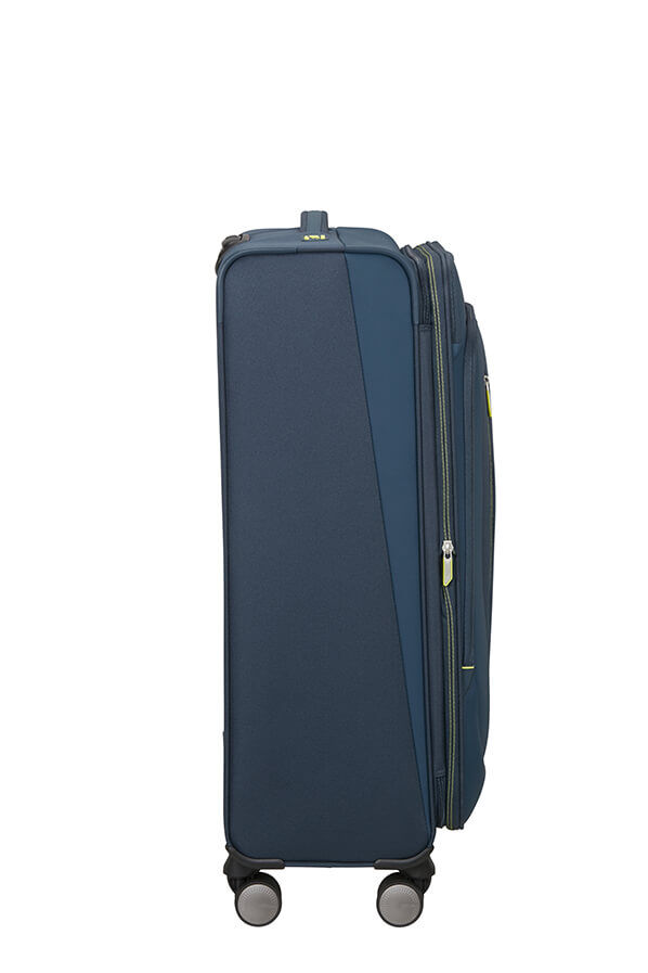 American Tourister Wanderlite Spinner EXP TSA L  Bleu marine fonc&eacute;