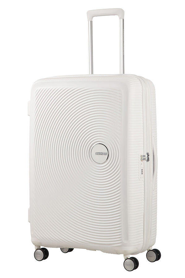 American Tourister Soundbox Spinner Expandable 77cm Pure White