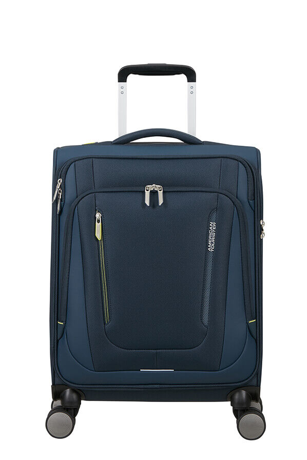 American Tourister Wanderlite Spinner TSA S  Bleu marine fonc&eacute;