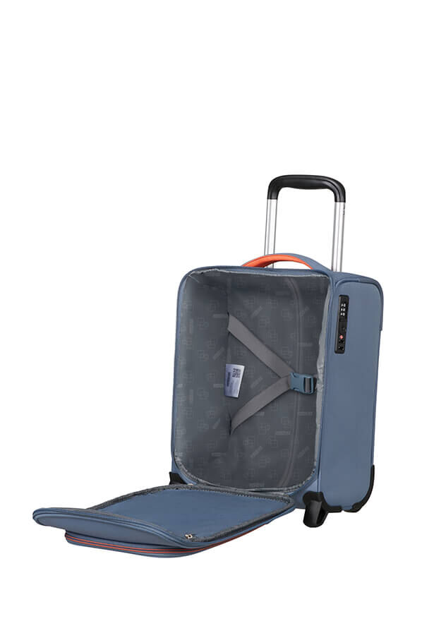 Cloudrider Valise 2 roues S/M | American Tourister Cloudrider Upright Underseater Tsa  Stone Blue