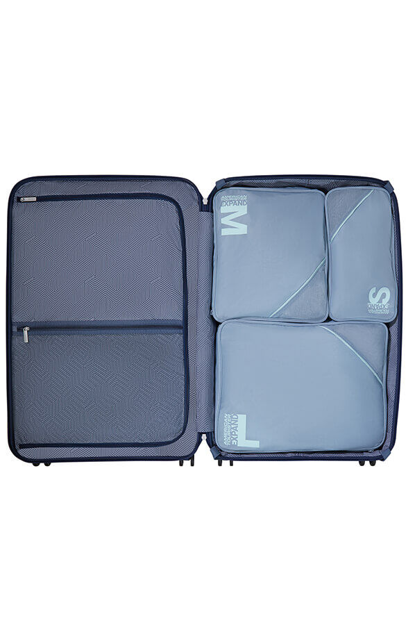 Packing Cubes Set de 3 organisateurs de bagages | American Tourister American Tourist. Ta Packing Cubes S/M/L  Stone Blue/Blue