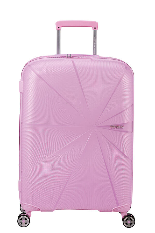 American Tourister StarVibe Spinner Expandable TSA 67cm  Metallic Pastel Lavender