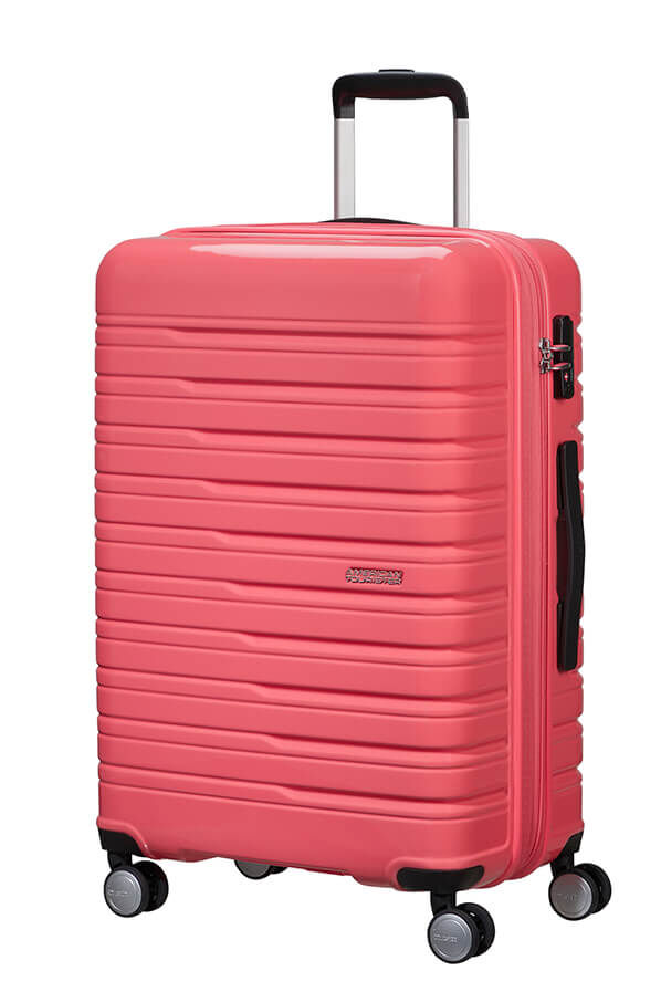 Flashline Pop Bagage moyen s&eacute;jour | American Tourister Flashline Pop Spinner Exp TSA 67cm  Rose corail