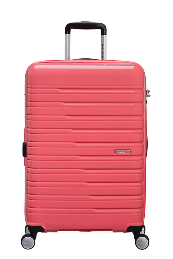 Flashline Pop Bagage moyen s&eacute;jour | American Tourister Flashline Pop Spinner Exp TSA 67cm  Rose corail