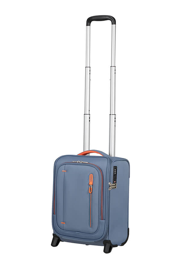 Cloudrider Valise 2 roues S/M | American Tourister Cloudrider Upright Underseater Tsa  Stone Blue