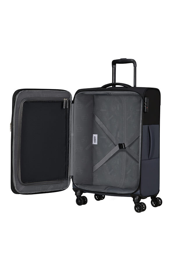 American Tourister Daring Dash Spinner Expandable TSA M  Noir/Gris
