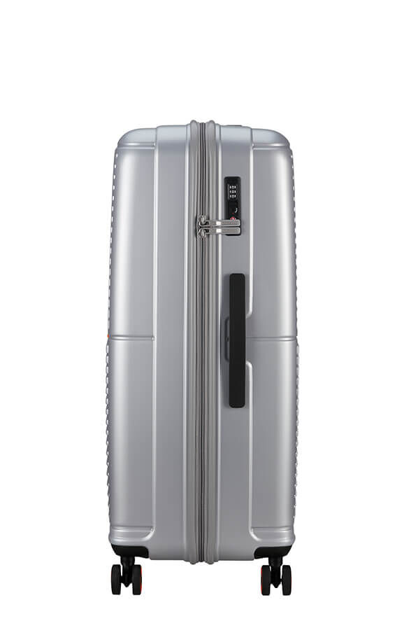 American Tourister Geopop Spinner 77/28 Tsa. 77cm  Argent m&eacute;tal