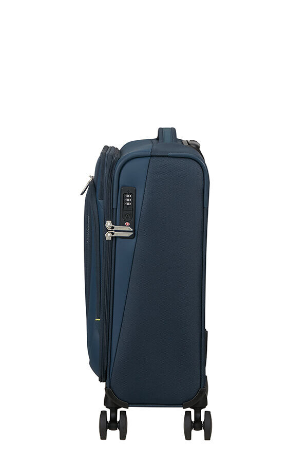American Tourister Wanderlite Spinner TSA S  Bleu marine fonc&eacute;