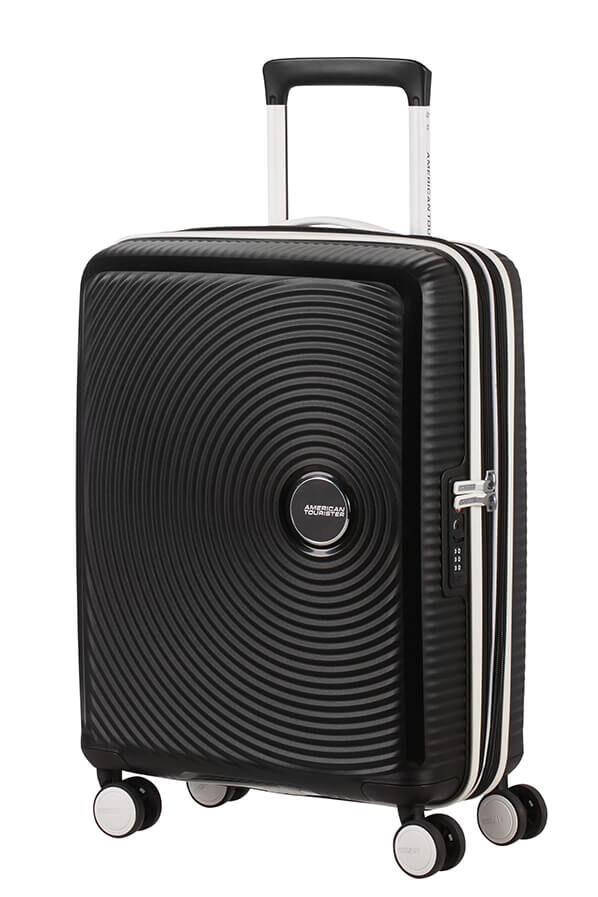 American Tourister Soundbox Spinner TSA Expandable 55cm  Black/White