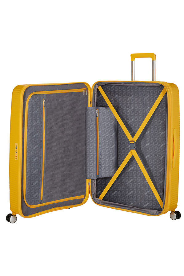 American Tourister SoundBox Spinner TSA Expandable 80cm  Jaune or
