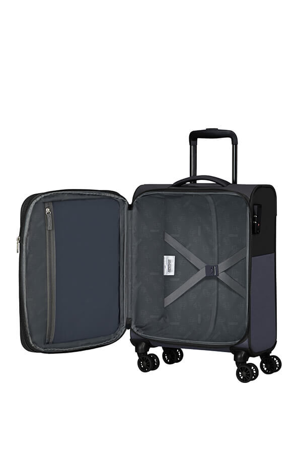American Tourister Daring Dash Spinner Expandable TSA S  Black/Grey