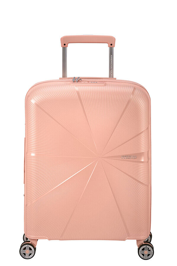 American Tourister StarVibe Spinner Expandable TSA 55cm  Metallic Peach