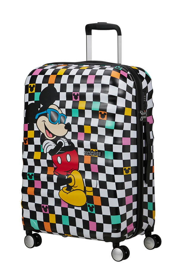 American Tourister Disney Wavebreaker Spinner TSA Disney Fl 67cm  Mickey Check