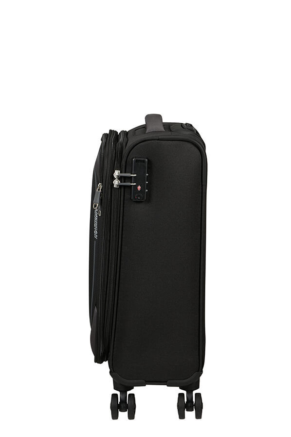 American Tourister Pulsonic Spinner Expandable 55cm  Asphalt Black