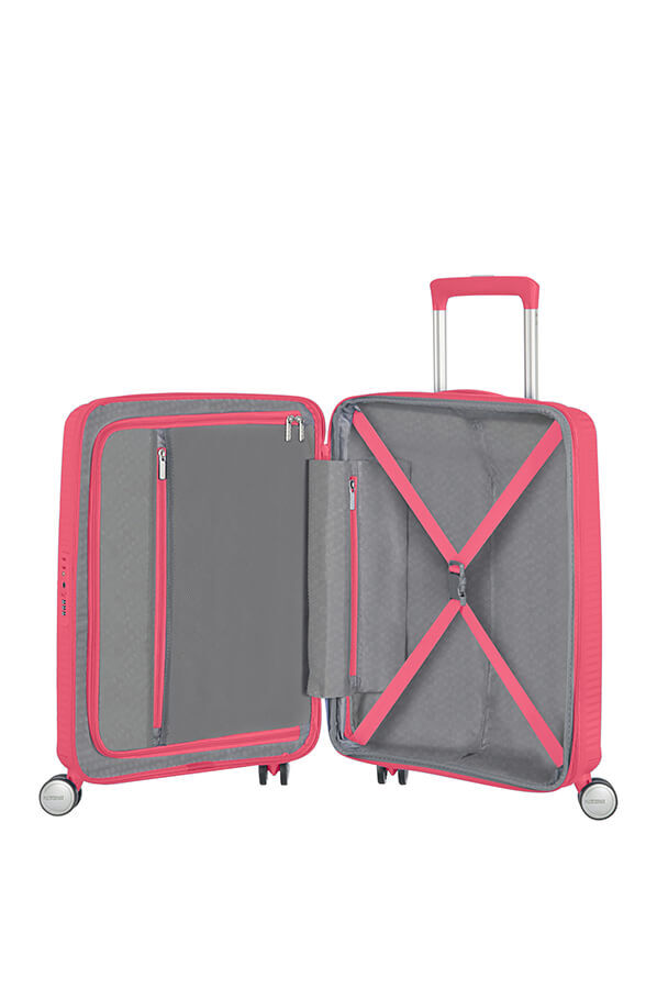 American Tourister Soundbox Spinner Expandable 55cm  Rose intense