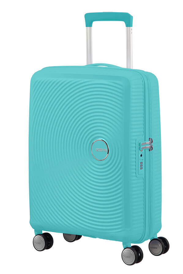 American Tourister Soundbox Spinner TSA Expandable 55cm  Poolside Blue