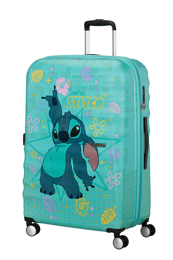 American Tourister Disney Wavebreaker Spinner TSA Disney Fl 77cm  Stitch Flower