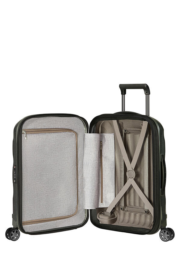 Samsonite C-Lite Spinner Expandable 55cm  Vert m&eacute;tal