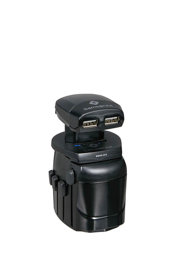 Samsonite Global Ta Worldwide Adapter + USB Noir