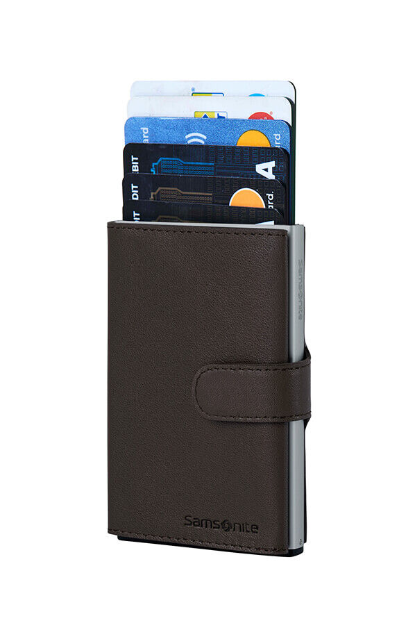 Samsonite Alu Fit 202 - Slide-up Wallet  Marron fonc&eacute;