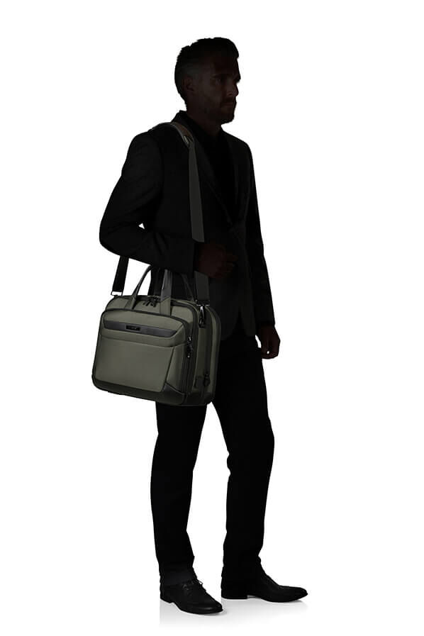 Samsonite Pro-Dlx 6 Bailhandle Expandable 15.6'  Vert