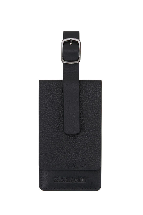 Samsonite Ta Revolution Leather Luggage Tag  Noir