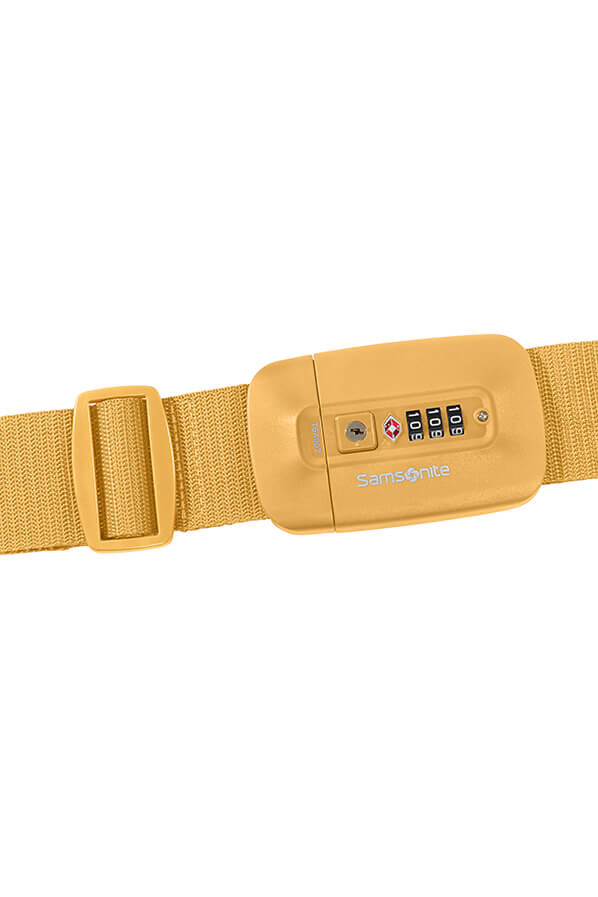 Samsonite Ta Revolution Luggage Strap/TSA Lock  Yellow