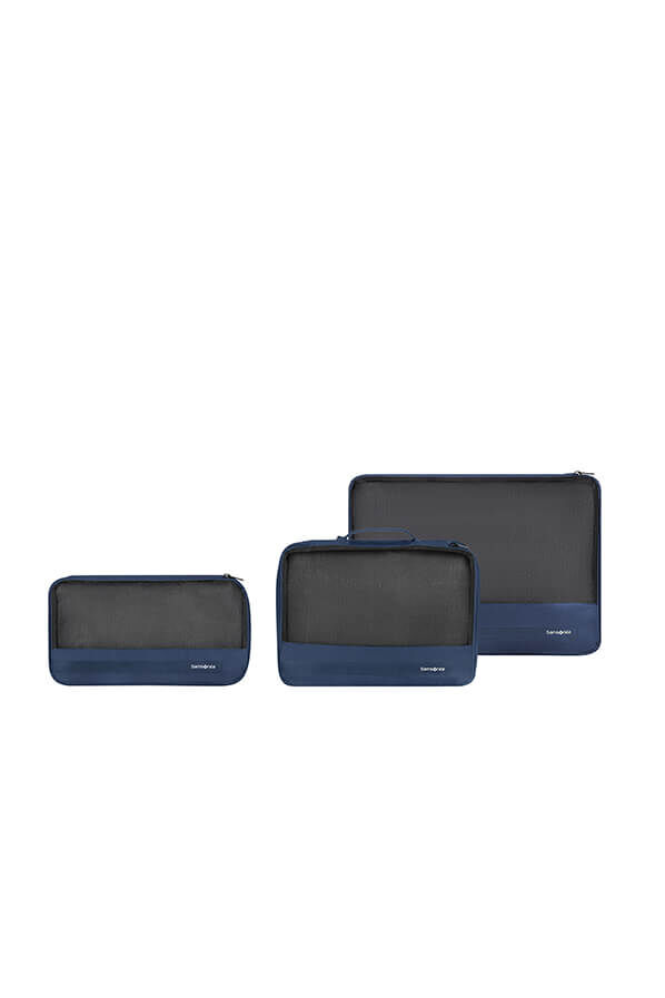 Samsonite Ta Revolution Set of 3 Packing Cubes  Bleu nuit
