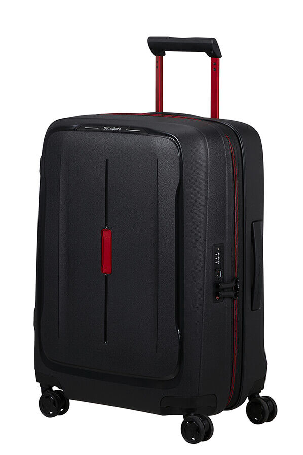 Samsonite Essens Spinner Expandable ZIP 55cm  Charcoal/Red