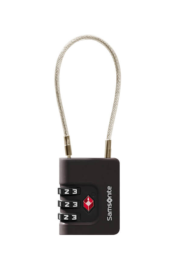 Samsonite Ta Revolution Cablelock 3 dial TSA  Noir