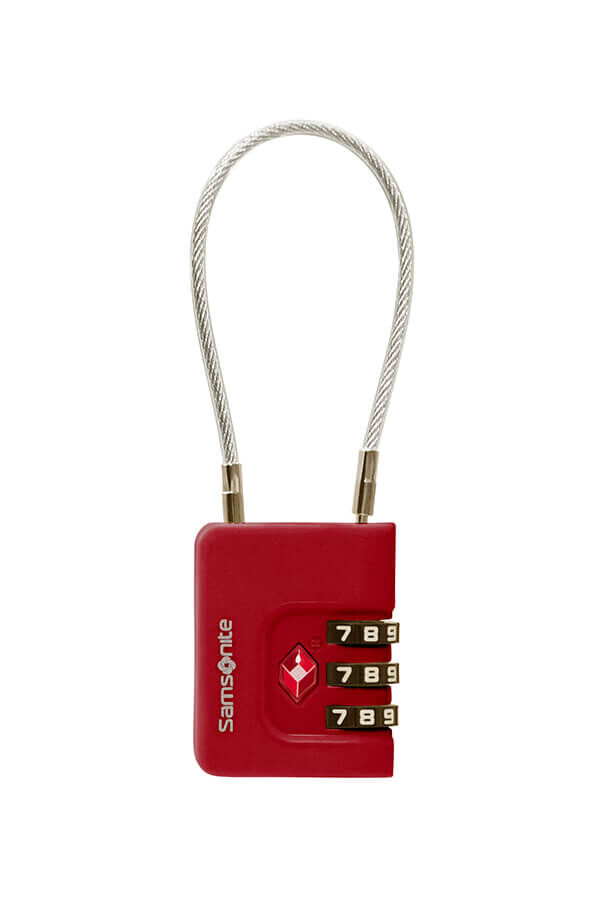 Samsonite Ta Revolution Cablelock 3 dial TSA  Rouge