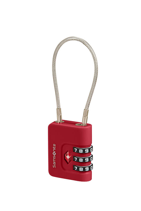 Samsonite Ta Revolution Cablelock 3 dial TSA  Rouge