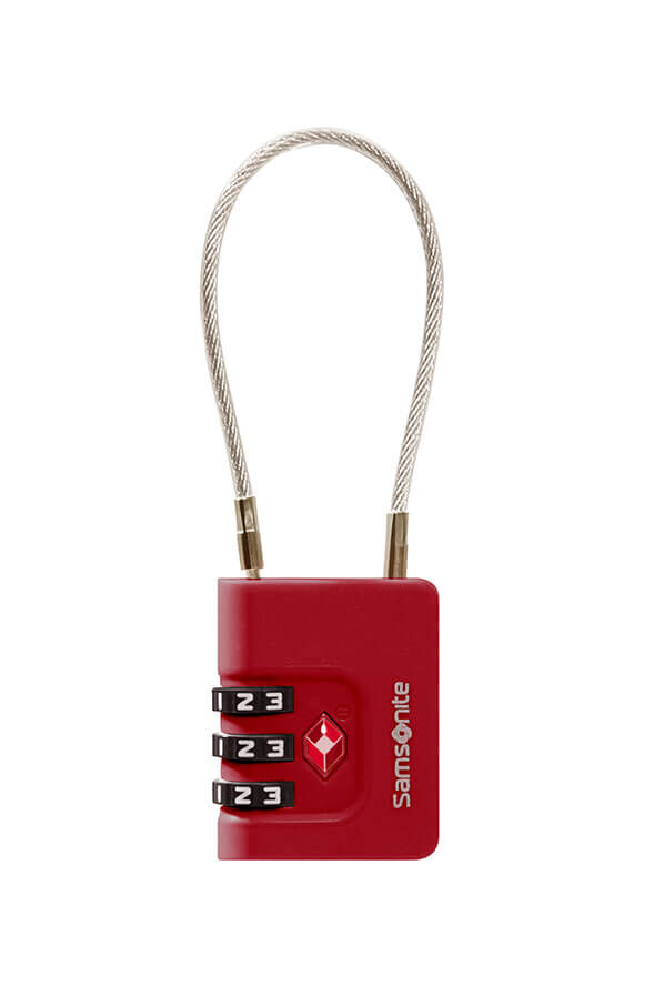 Samsonite Ta Revolution Cablelock 3 dial TSA  Rouge