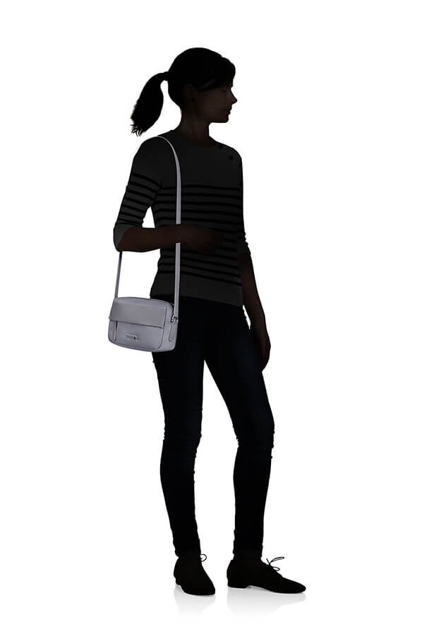 Samsonite Zalia 3.0 Shoulder Bag 2 Comp  Gris m&eacute;tal