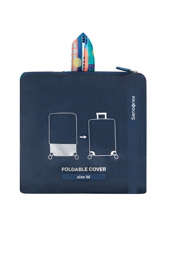 Samsonite Ta Revolution Foldable Luggage Cover M  City Print