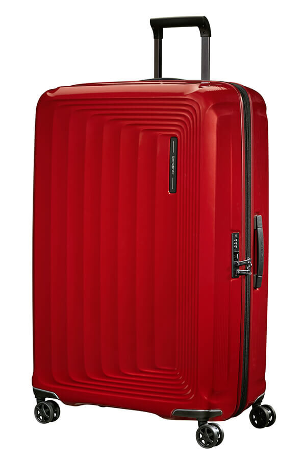 Samsonite Nuon Spinner Expandable 81cm  Rouge m&eacute;tal