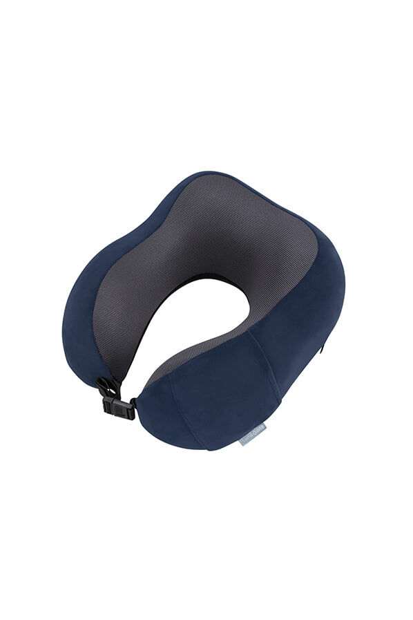 Samsonite Ta Revolution Ergonomic Memory Foam Pillow  Bleu nuit
