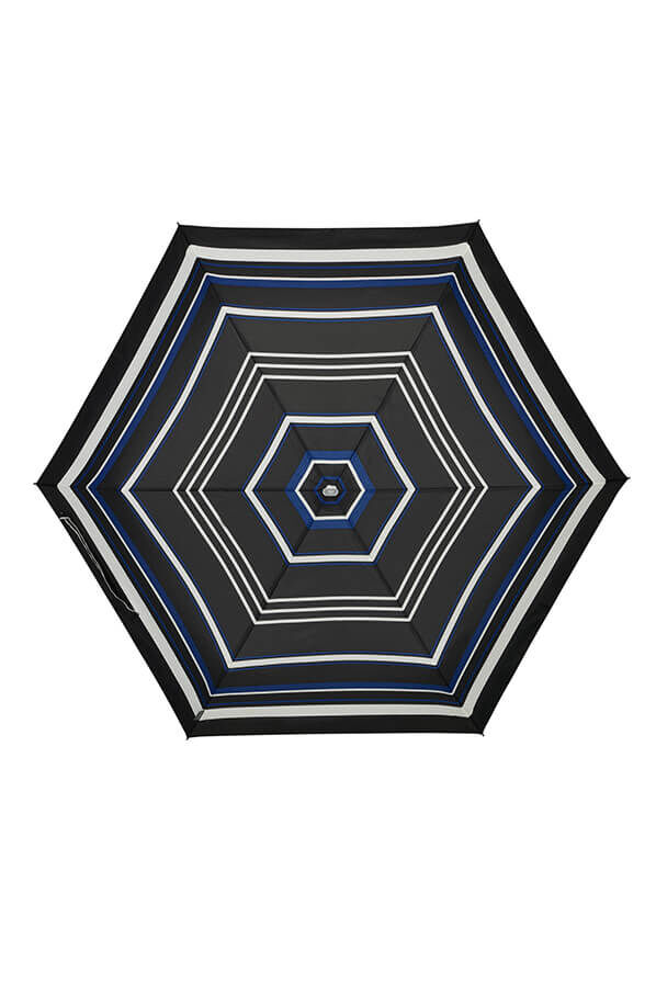 Samsonite Alu Drop S 3 Sect. Manual Flat  Blue Stripes